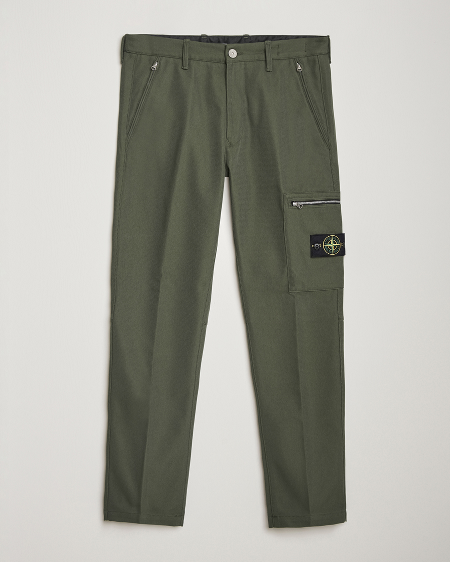 Herre | Bukser | Stone Island | Cotton Nylon Trousers Musk