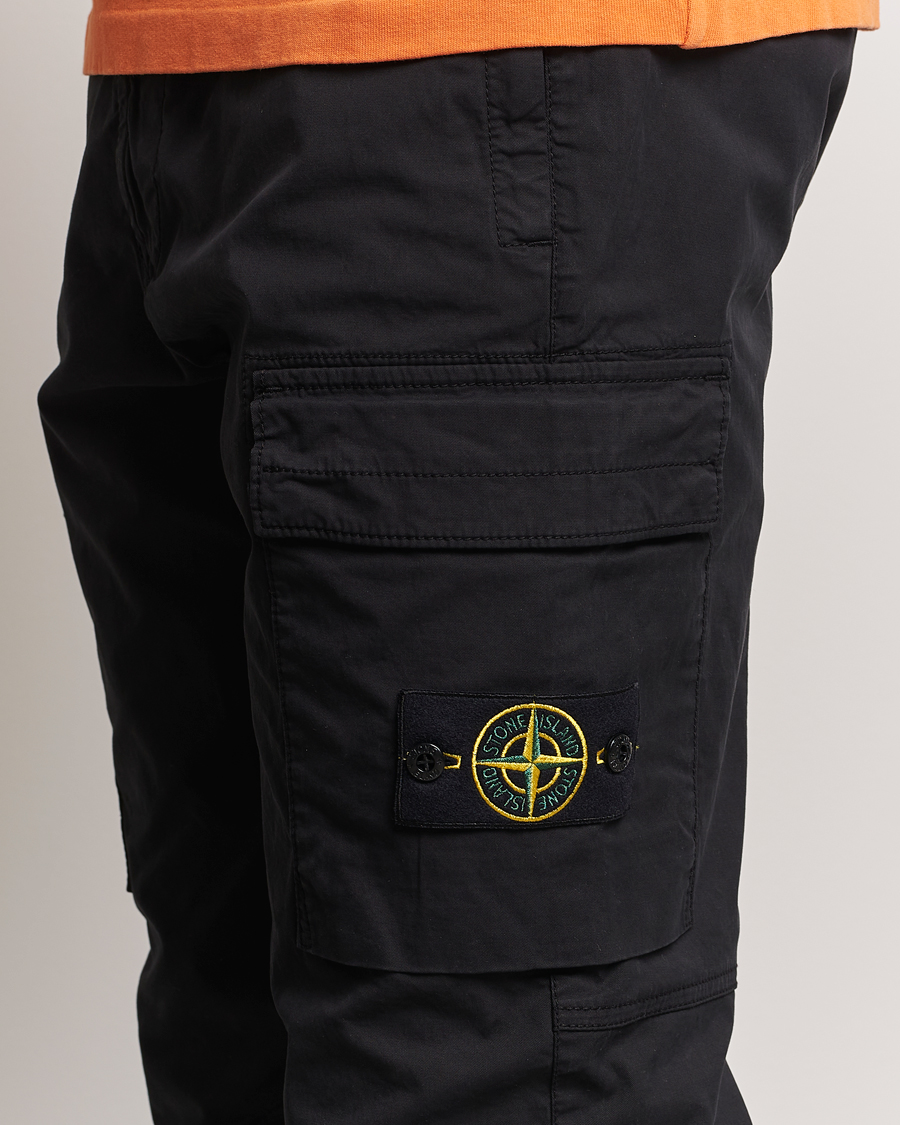 Herre | Bukser | Stone Island | Stretch Cotton Gabardine Trousers Black