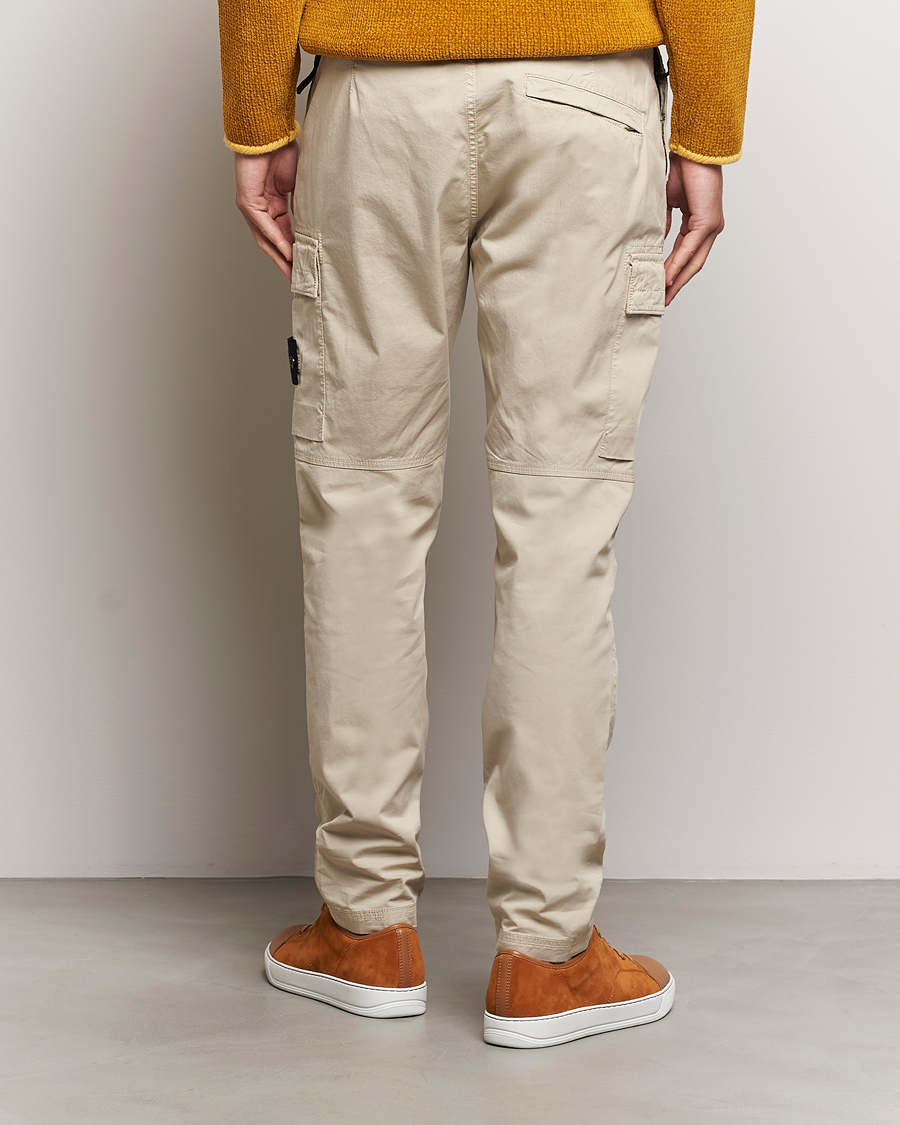 Herre | Bukser | Stone Island | Stretch Cotton Gabardine Trousers Plaster