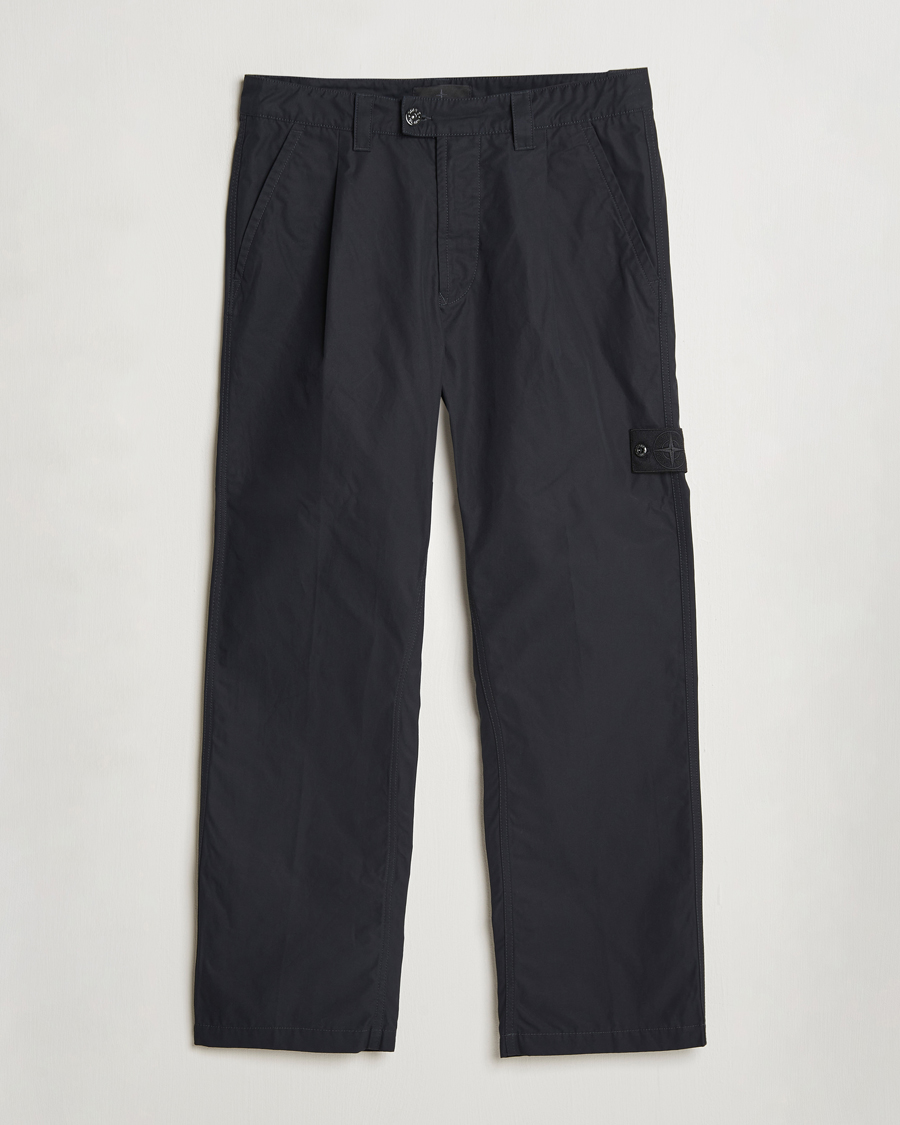 Herre | Bukser | Stone Island | Ghost Cotton Ventile Pants Black