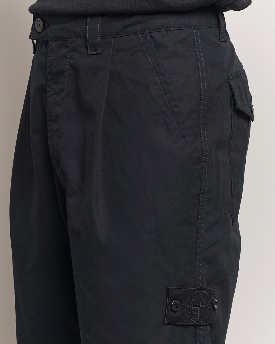 Herre | Bukser | Stone Island | Ghost Cotton Ventile Pants Black