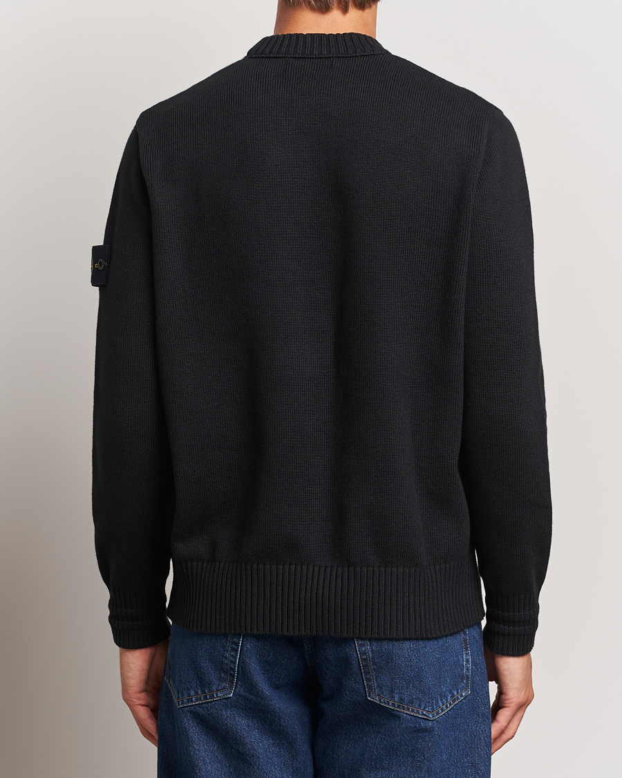 Herre | Gensere | Stone Island | Winter Cotton Knitted Crew Neck Black