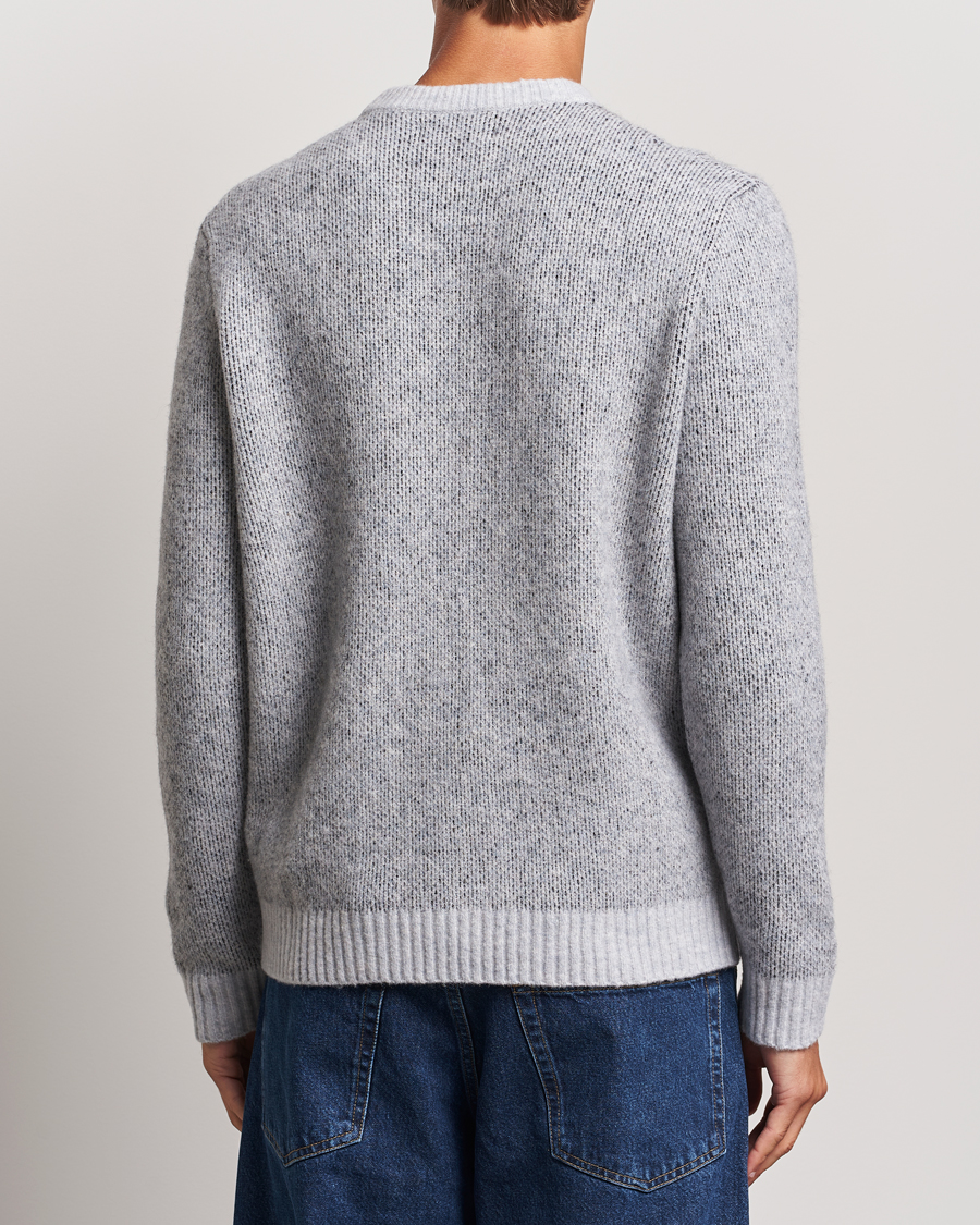 Herre | Gensere | Stone Island | Jacquard Knitted Wool Crew Neck Grey