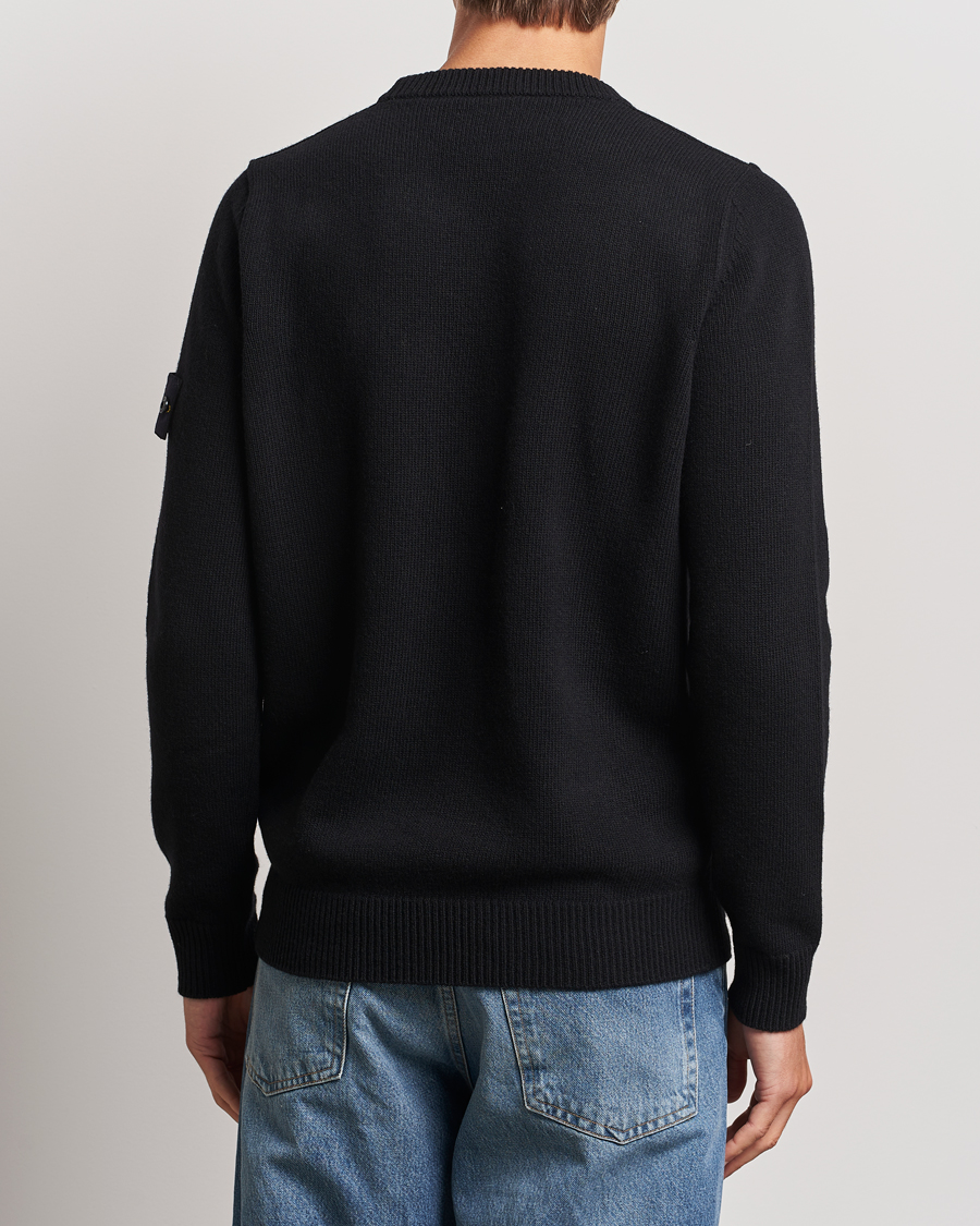 Herre | Gensere | Stone Island | Knitted Lambwool Sweater Black