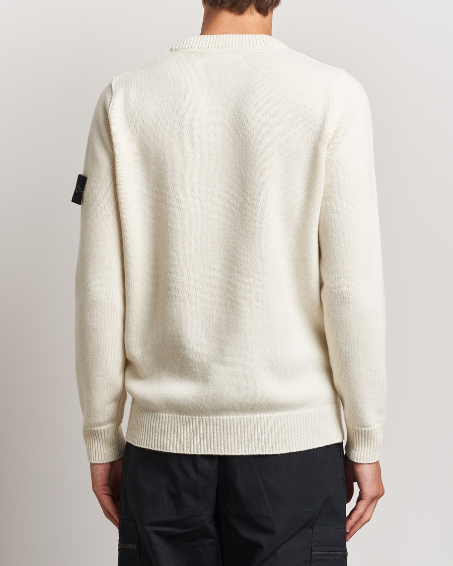 Herre | Gensere | Stone Island | Knitted Lambwool Sweater Natural