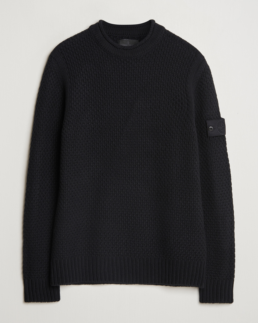 Herre | Gensere | Stone Island | Ghost Knitted Geelong Mock Neck Black