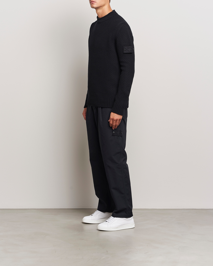 Herre | Gensere | Stone Island | Ghost Knitted Geelong Mock Neck Black