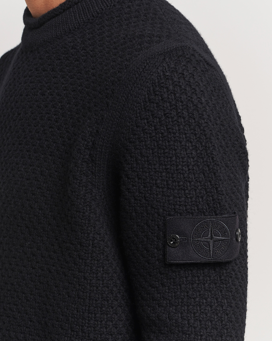 Herre | Gensere | Stone Island | Ghost Knitted Geelong Mock Neck Black