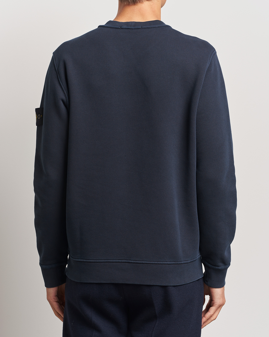 Herre | Gensere | Stone Island | Old Dyed Cotton Sweatshirt Navy Blue