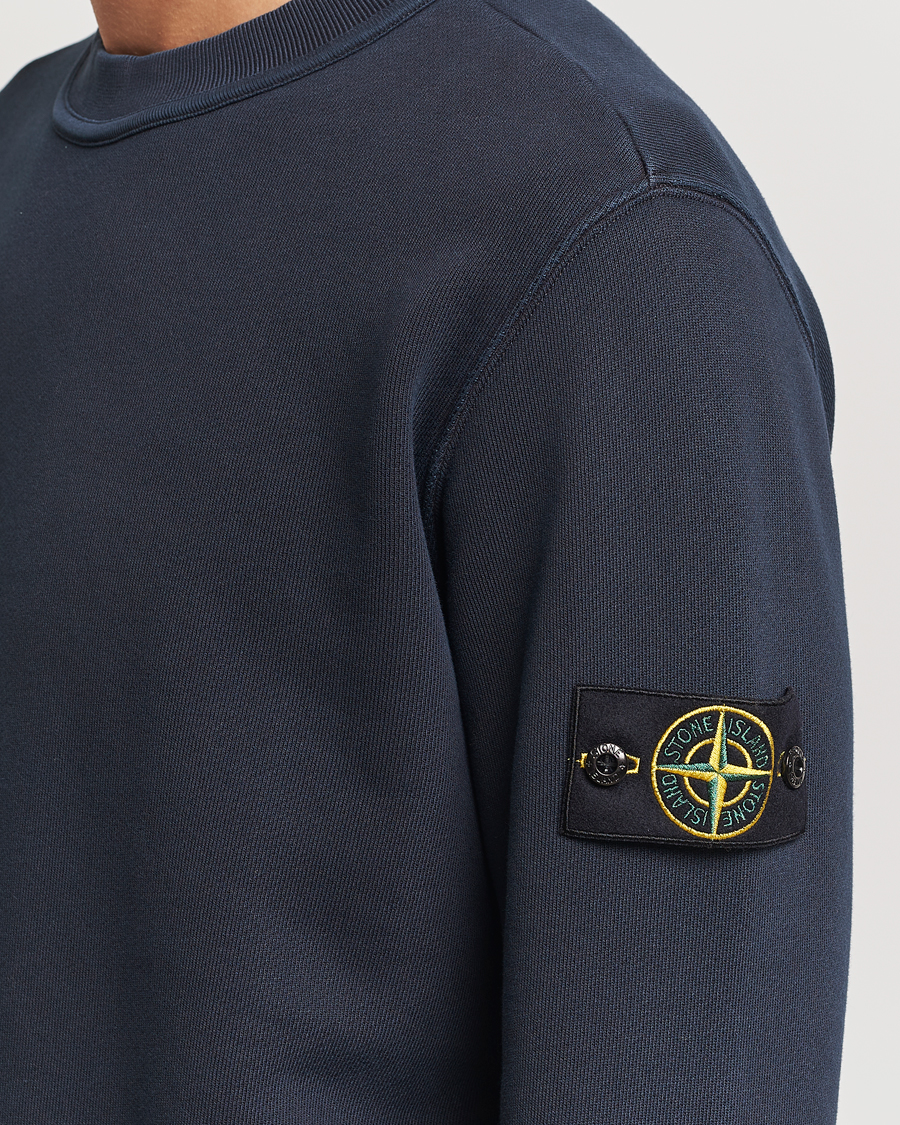 Herre | Gensere | Stone Island | Old Dyed Cotton Sweatshirt Navy Blue