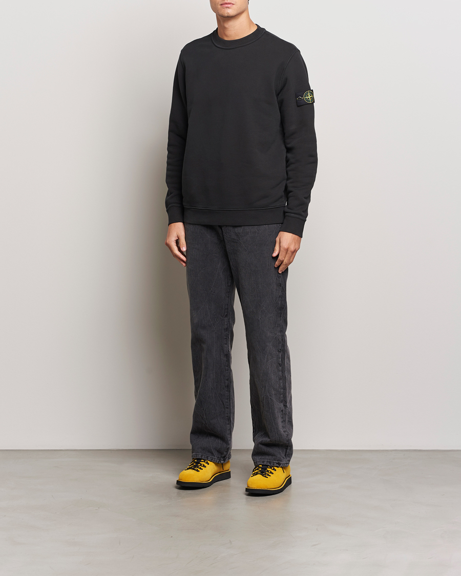 Herre | Gensere | Stone Island | Old Dyed Cotton Sweatshirt Black