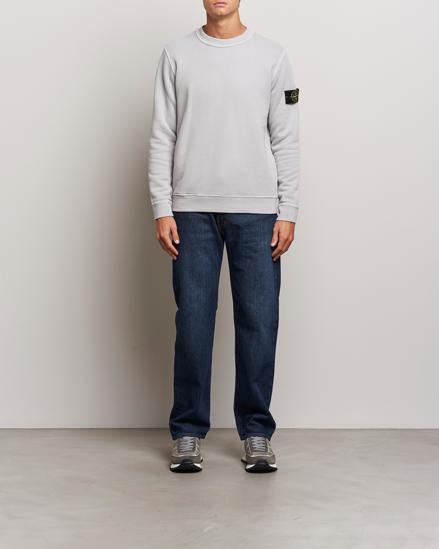 Herre | Gensere | Stone Island | Old Dyed Cotton Sweatshirt Grey