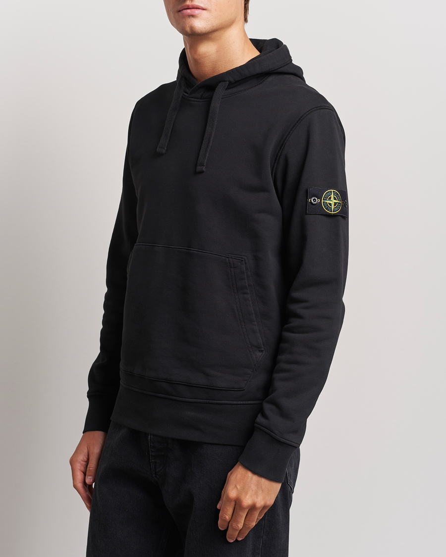 Herre | Gensere | Stone Island | Garment Dyed Fleece Hood Black