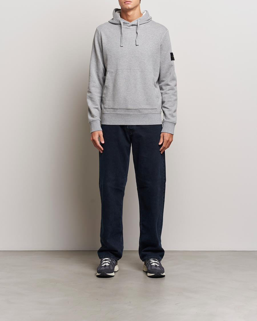 Herre | Gensere | Stone Island | Garment Dyed Fleece Hood Melange Grey