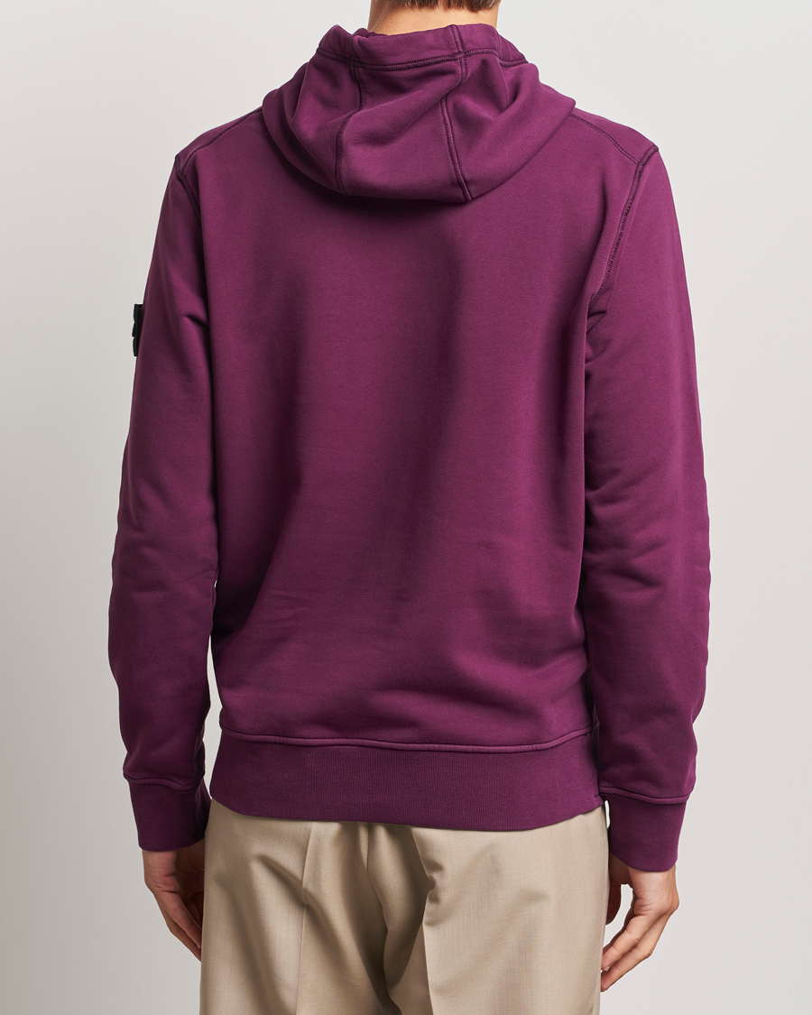 Herre | Gensere | Stone Island | Garment Dyed Fleece Hood Burgundy