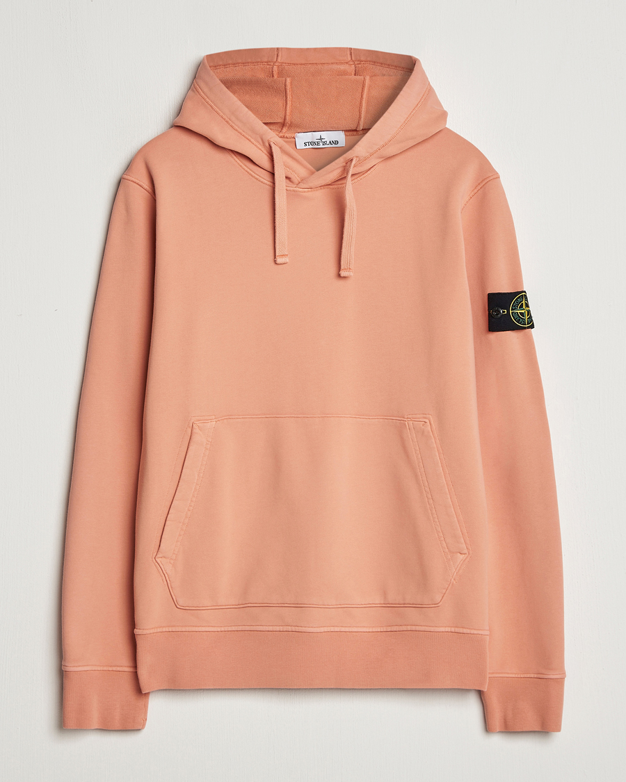 Herre | Gensere | Stone Island | Garment Dyed Fleece Hood Orange