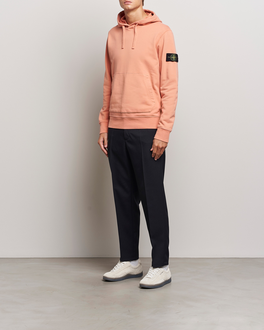Herre | Gensere | Stone Island | Garment Dyed Fleece Hood Orange