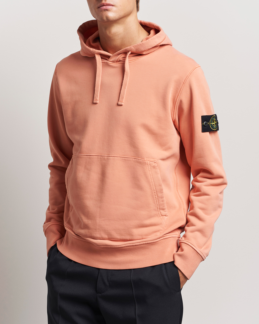 Herre | Gensere | Stone Island | Garment Dyed Fleece Hood Orange