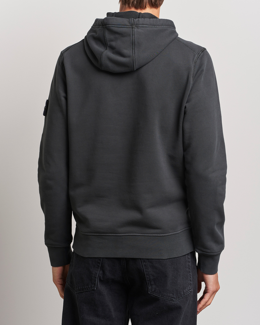 Herre | Gensere | Stone Island | Garment Dyed Fleece Hood Lead Grey