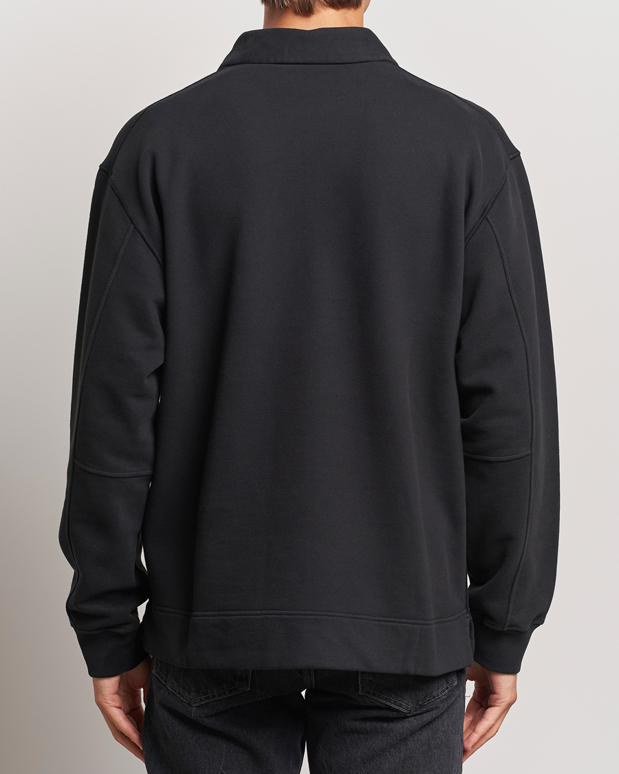 Herre | Gensere | Stone Island | Garment Dyed Fleece Zip Polo Black