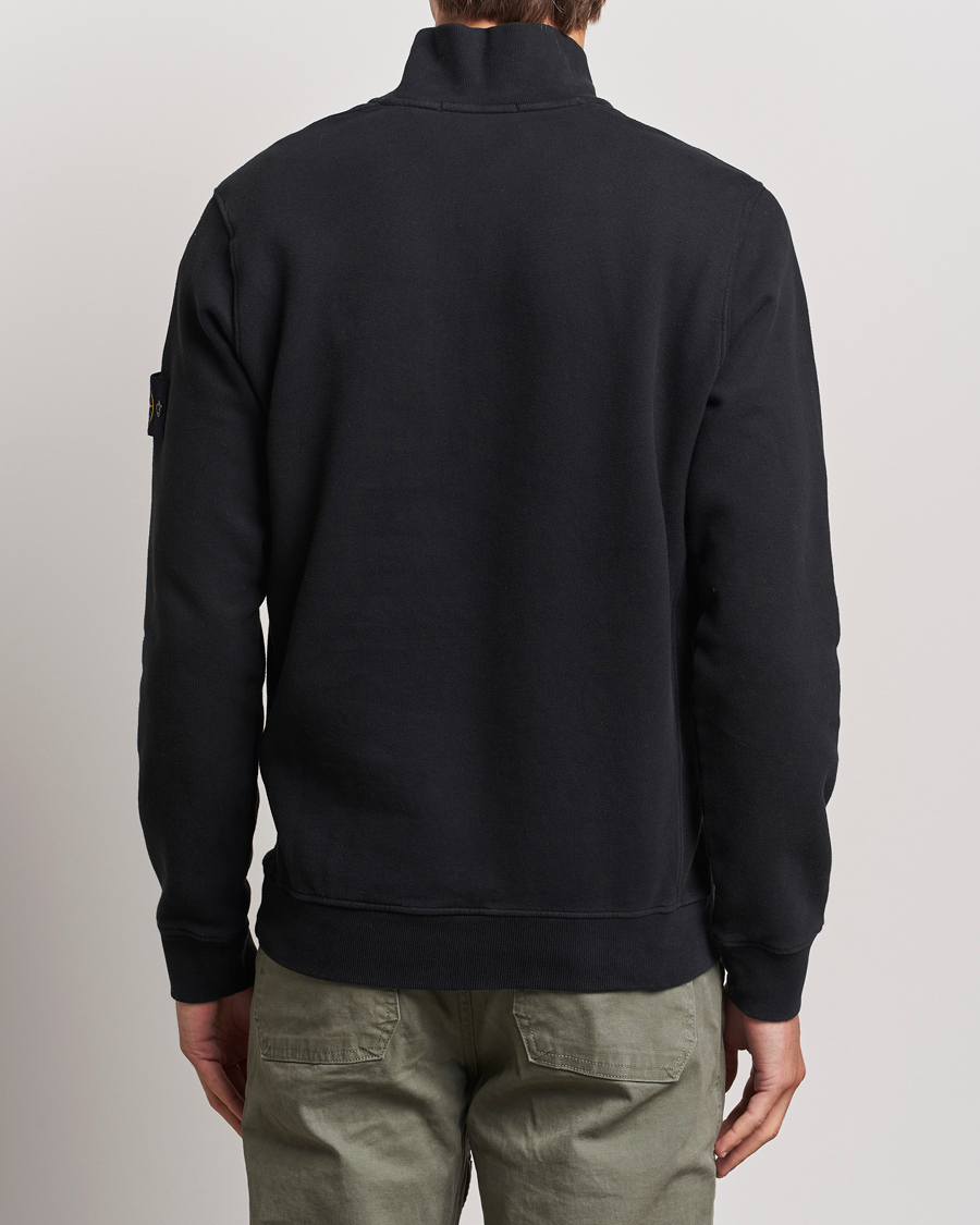 Herre | Gensere | Stone Island | Garment Dyed Fleece Half Zip Black