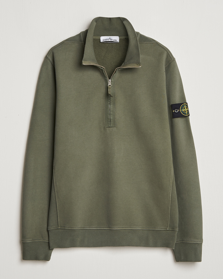 Herre | Gensere | Stone Island | Garment Dyed Fleece Half Zip Musk