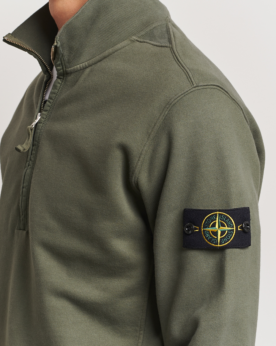 Herre | Gensere | Stone Island | Garment Dyed Fleece Half Zip Musk