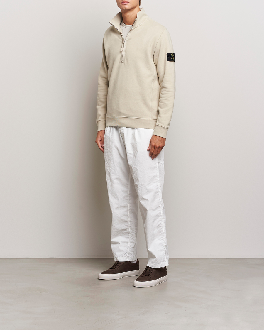Herre | Gensere | Stone Island | Garment Dyed Fleece Half Zip Plaster
