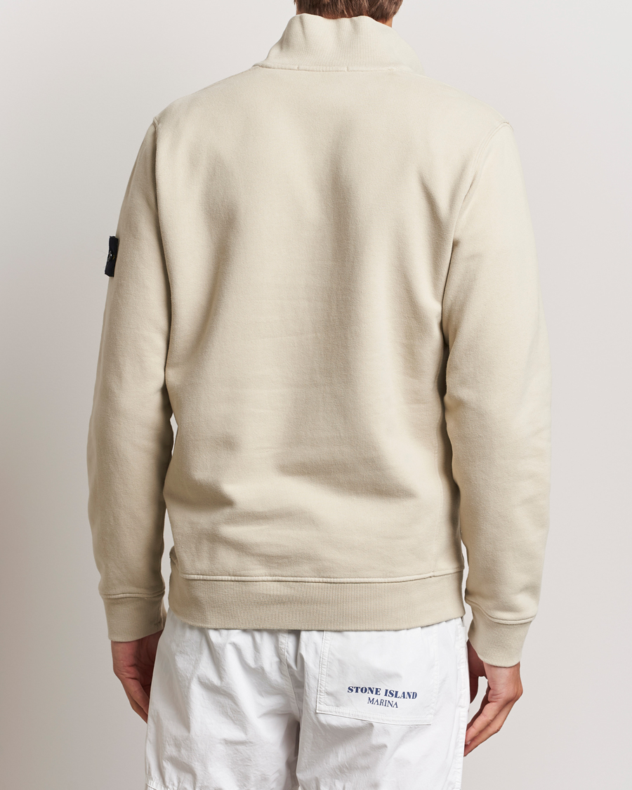 Herre | Gensere | Stone Island | Garment Dyed Fleece Half Zip Plaster