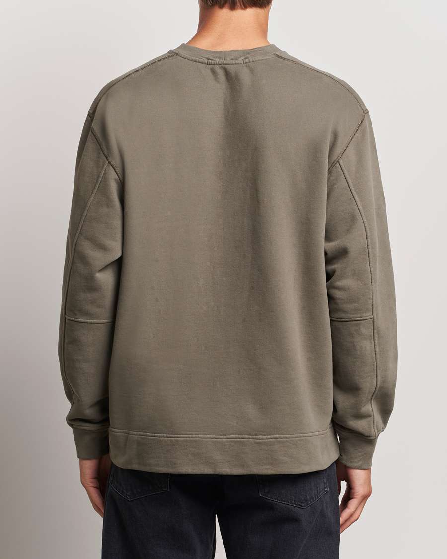 Herre | Gensere | Stone Island | Garment Dyed Fleece Logo Sweatshirt Walnut