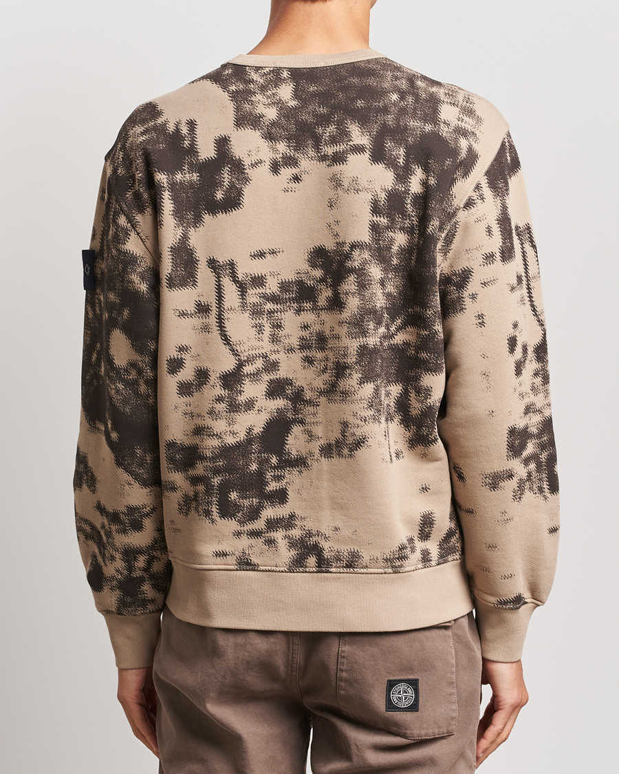 Herre | Gensere | Stone Island | Garment Dyed Fleece Camo Sweatshirt Dove Grey