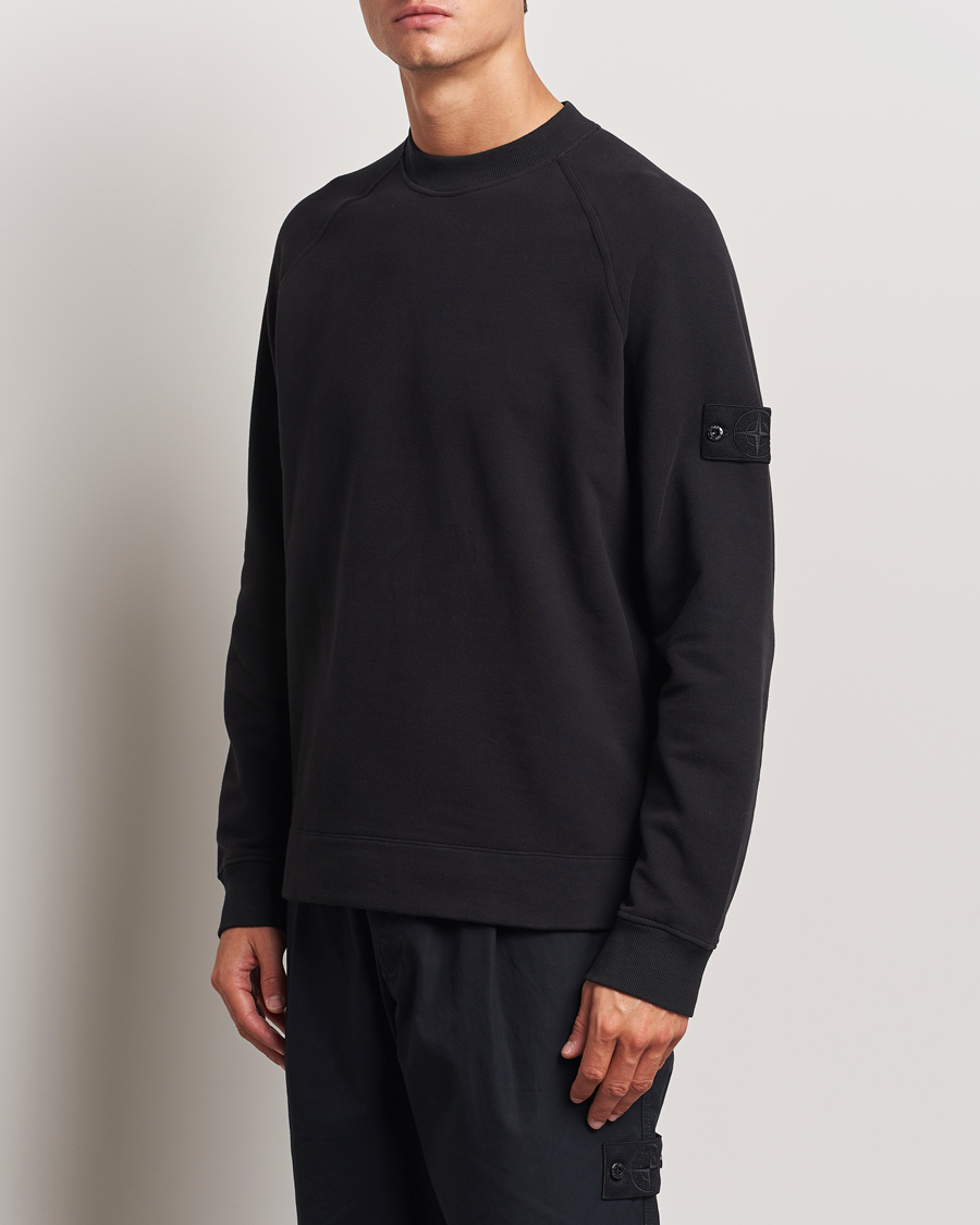 Herre | Gensere | Stone Island | Ghost Organic Cotton Fleece Sweatshirt Black