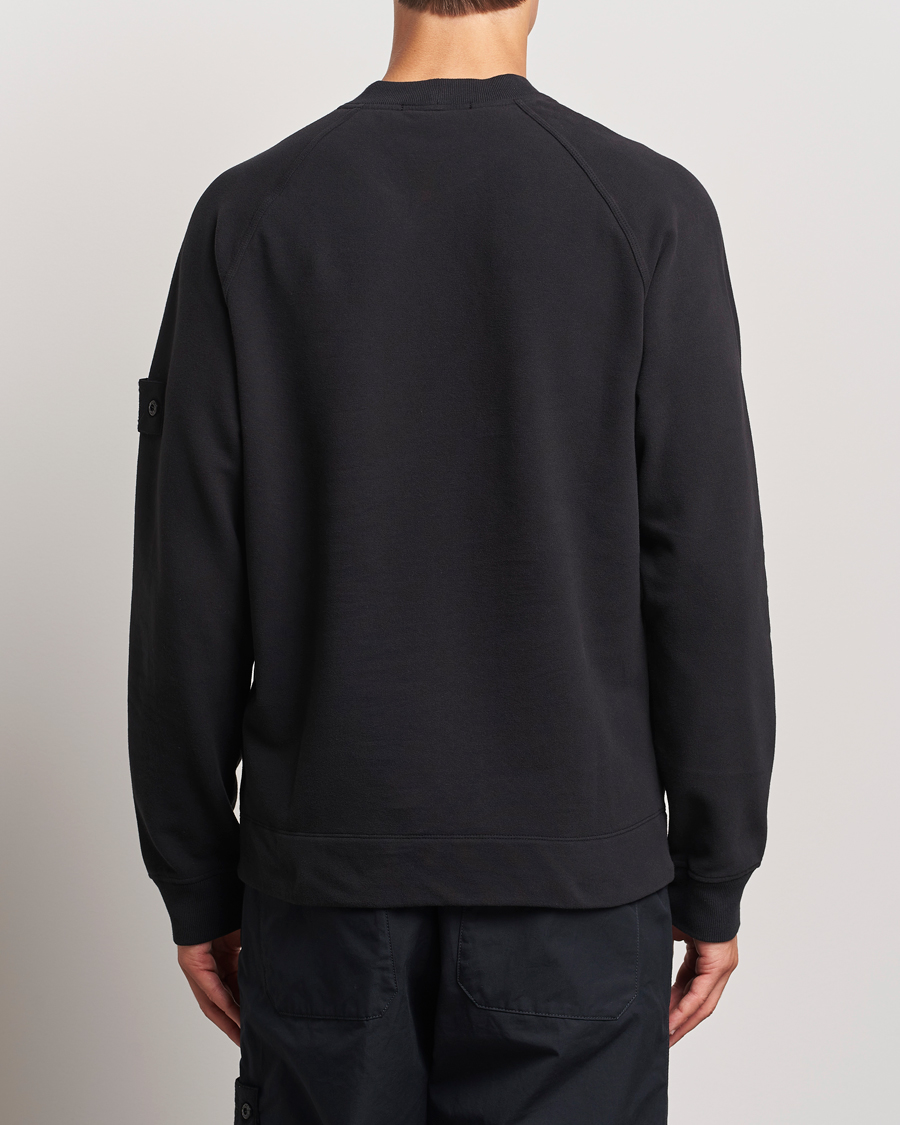 Herre | Gensere | Stone Island | Ghost Organic Cotton Fleece Sweatshirt Black