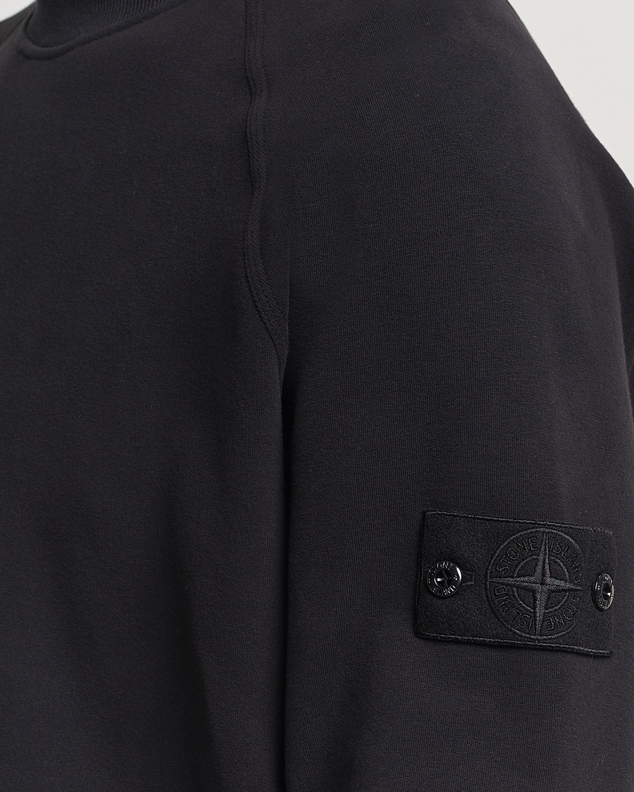 Herre | Gensere | Stone Island | Ghost Organic Cotton Fleece Sweatshirt Black