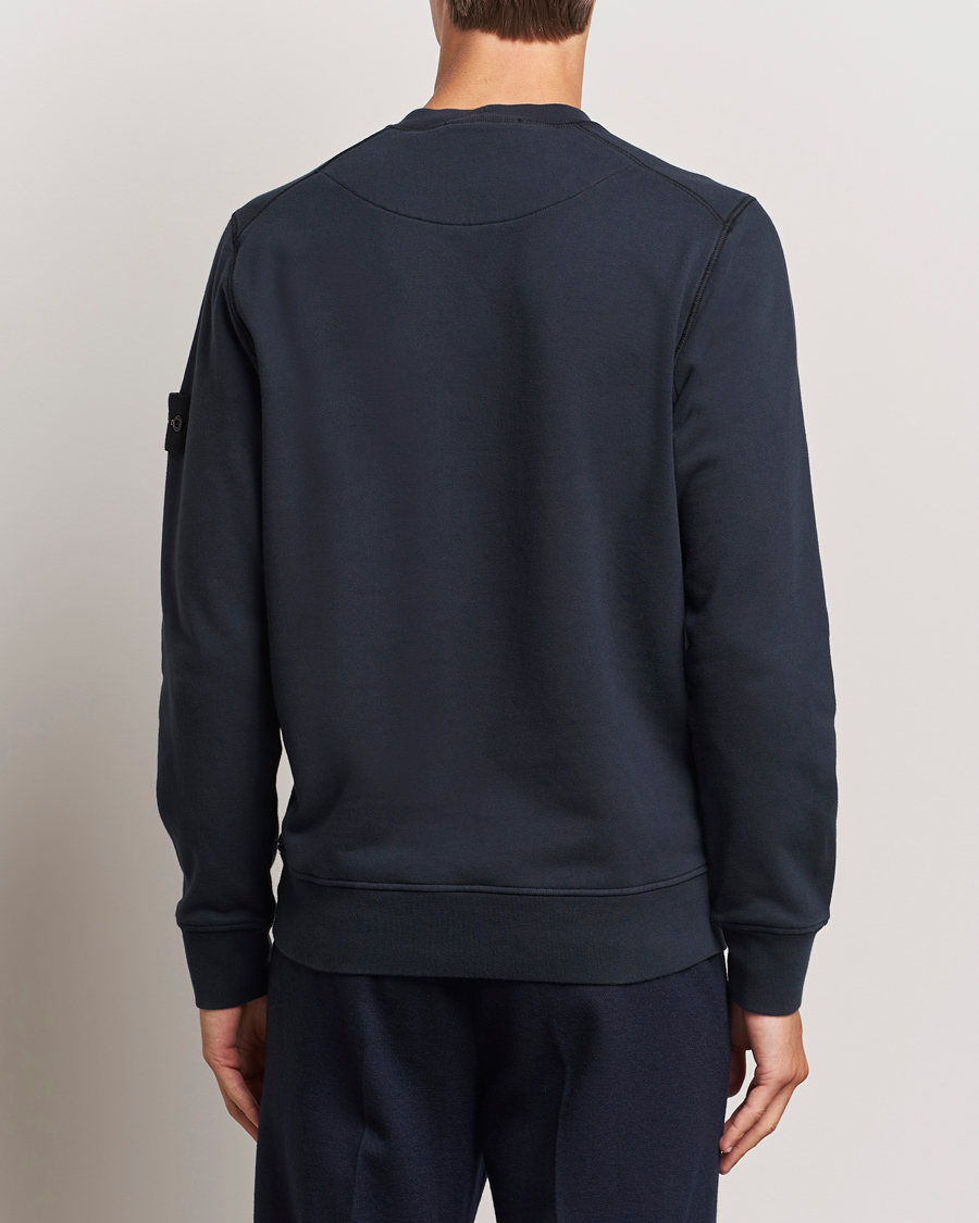 Herre | Gensere | Stone Island | Garment Dyed Fleece Sweatshirt Navy Blue