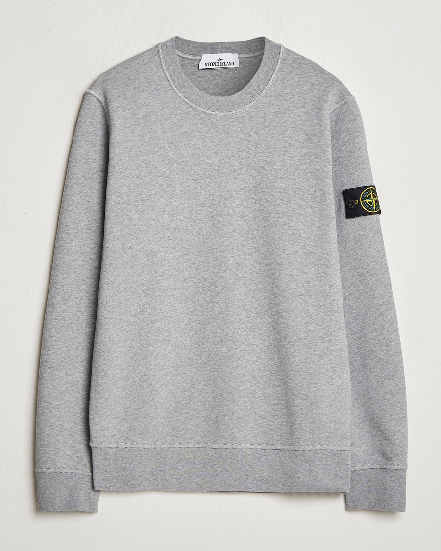 Herre | Gensere | Stone Island | Garment Dyed Fleece Sweatshirt Melange Grey