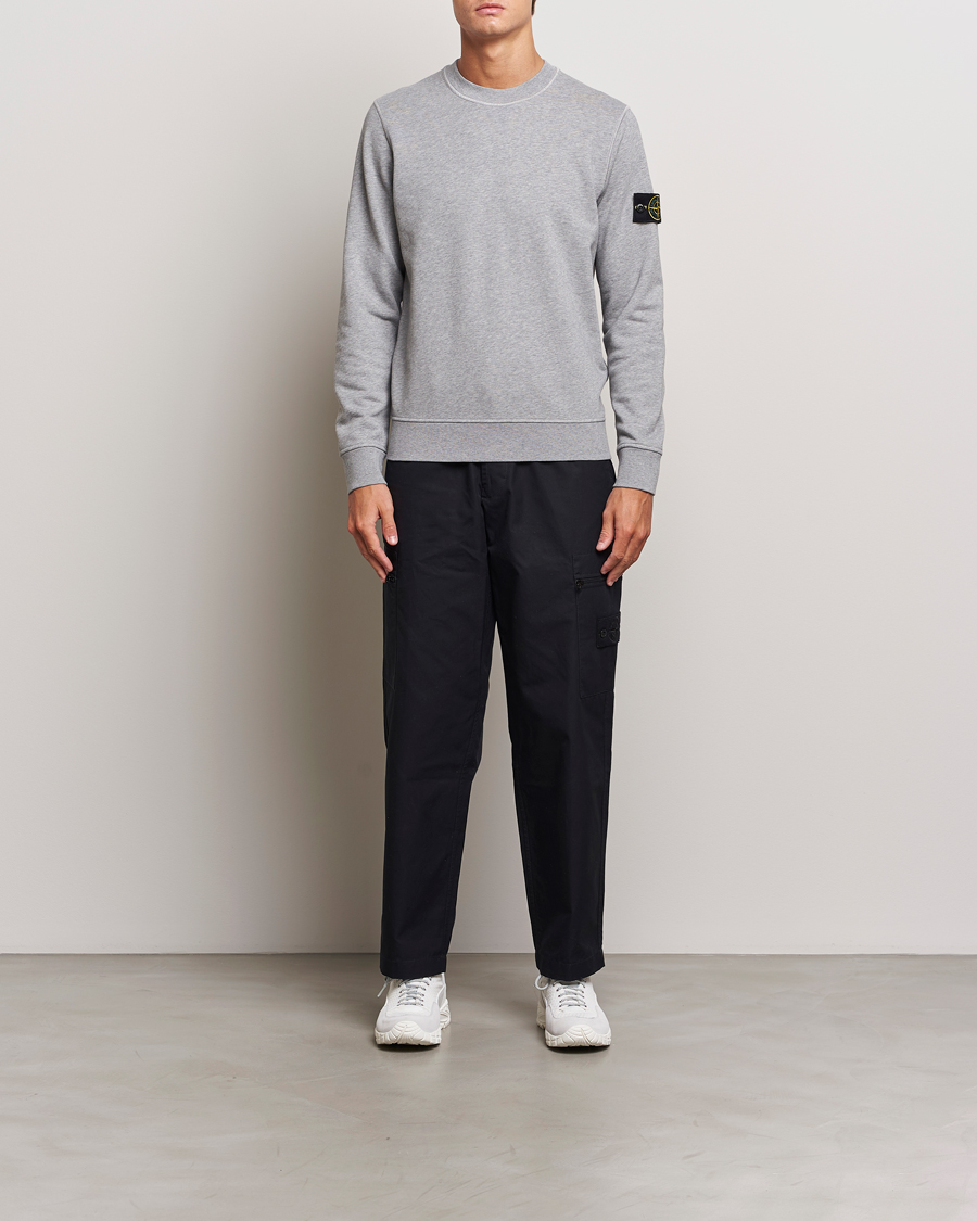 Herre | Gensere | Stone Island | Garment Dyed Fleece Sweatshirt Melange Grey