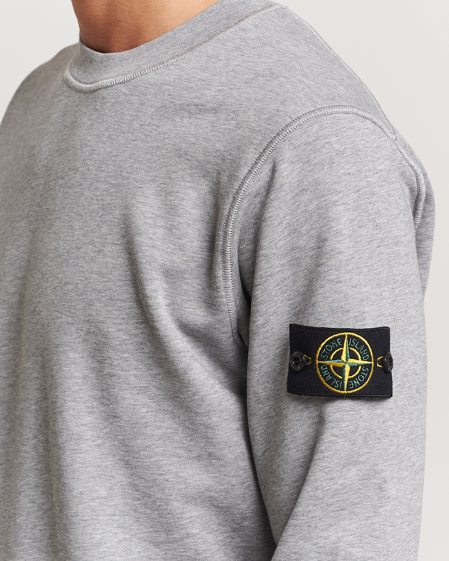 Herre | Gensere | Stone Island | Garment Dyed Fleece Sweatshirt Melange Grey