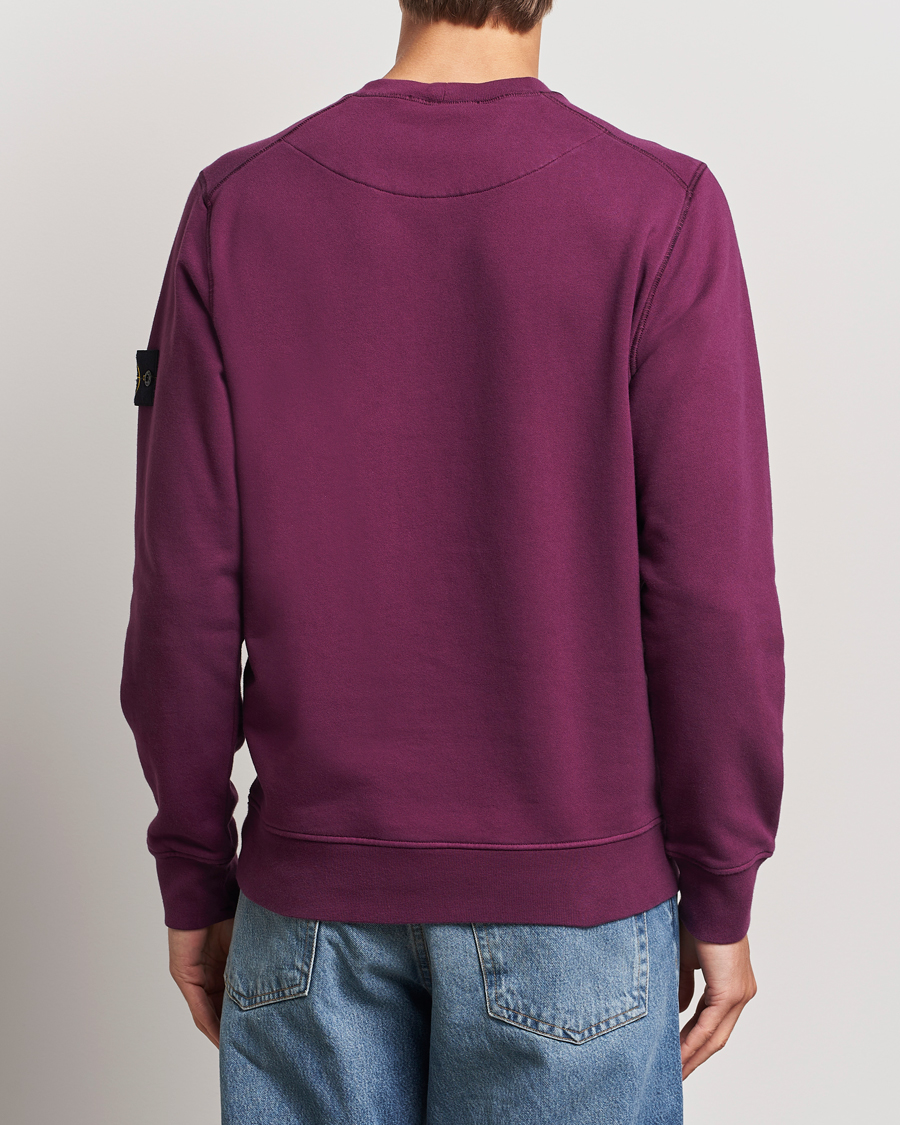 Herre | Gensere | Stone Island | Garment Dyed Fleece Sweatshirt Burgundy