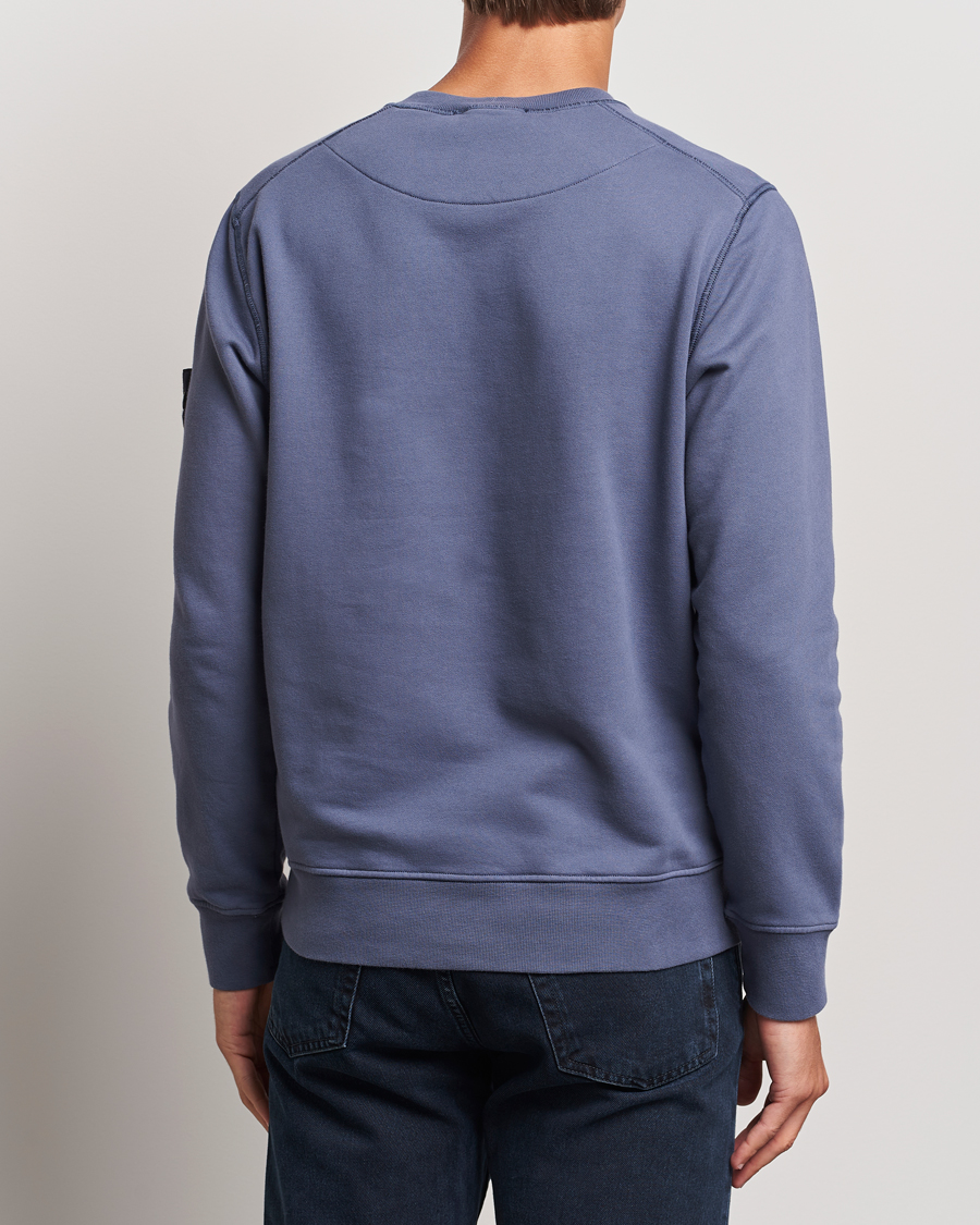 Herre | Gensere | Stone Island | Garment Dyed Fleece Sweatshirt Mid Blue