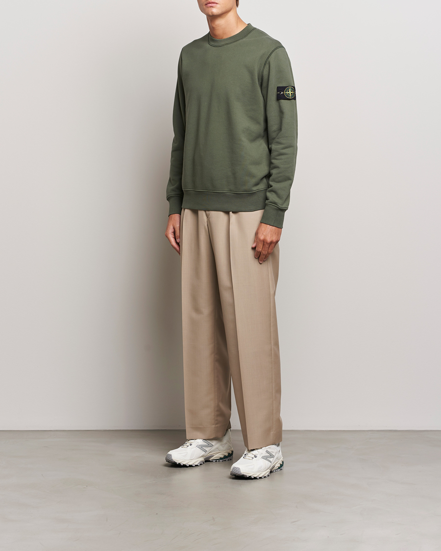 Herre | Gensere | Stone Island | Garment Dyed Fleece Sweatshirt Musk