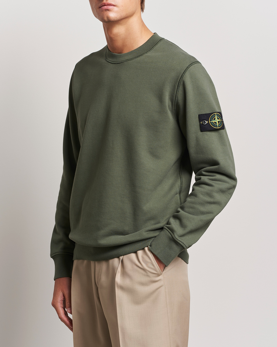 Herre | Gensere | Stone Island | Garment Dyed Fleece Sweatshirt Musk
