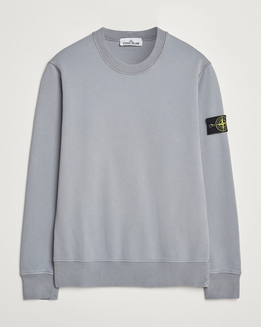 Herre | Gensere | Stone Island | Garment Dyed Fleece Sweatshirt Grey Green