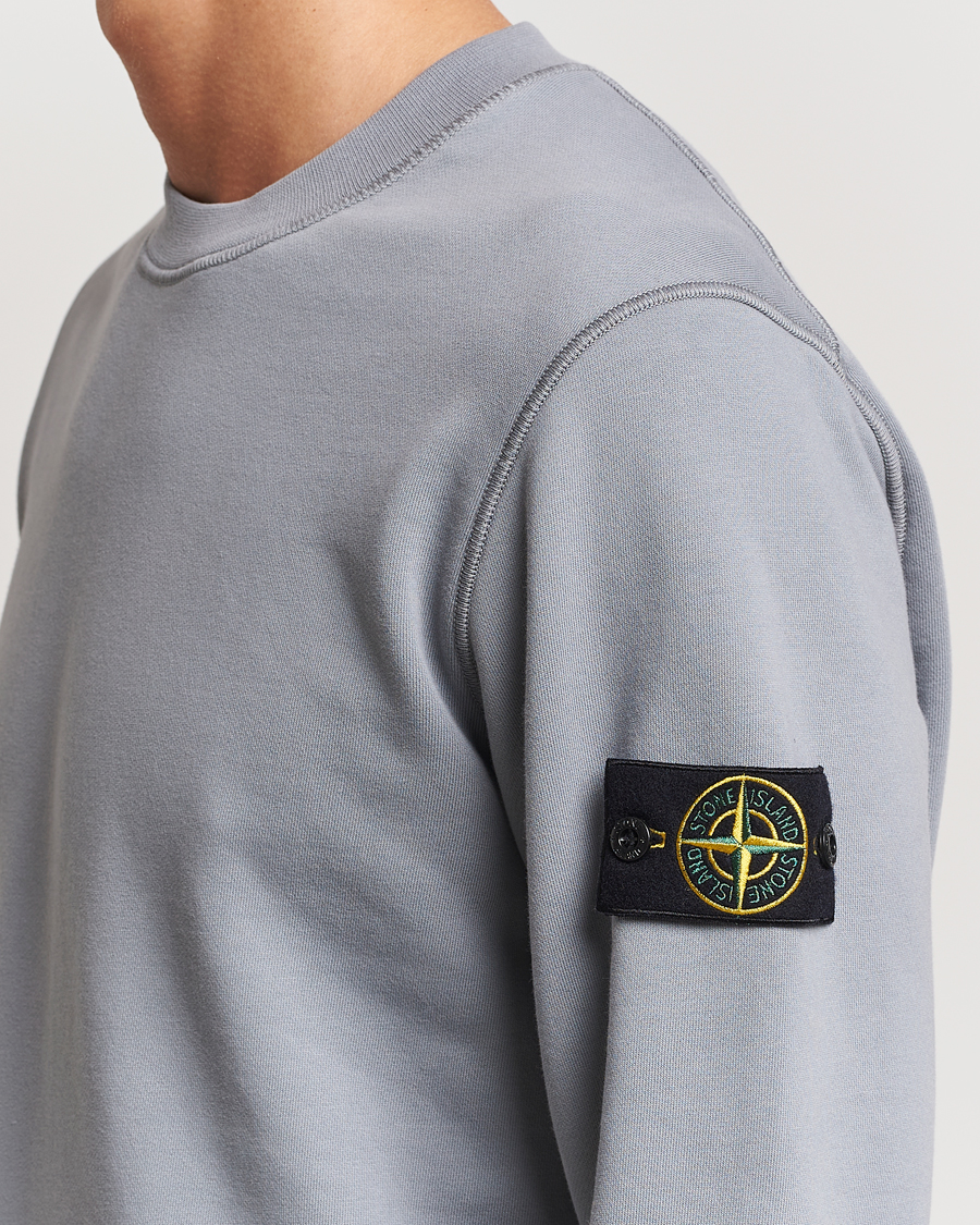 Herre | Gensere | Stone Island | Garment Dyed Fleece Sweatshirt Grey Green
