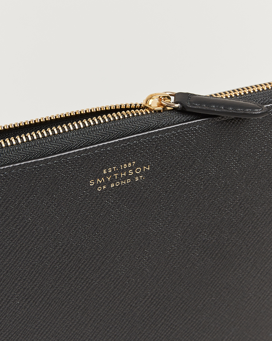 Herre | Vesker | Smythson | Panama Small Laptop Case Black