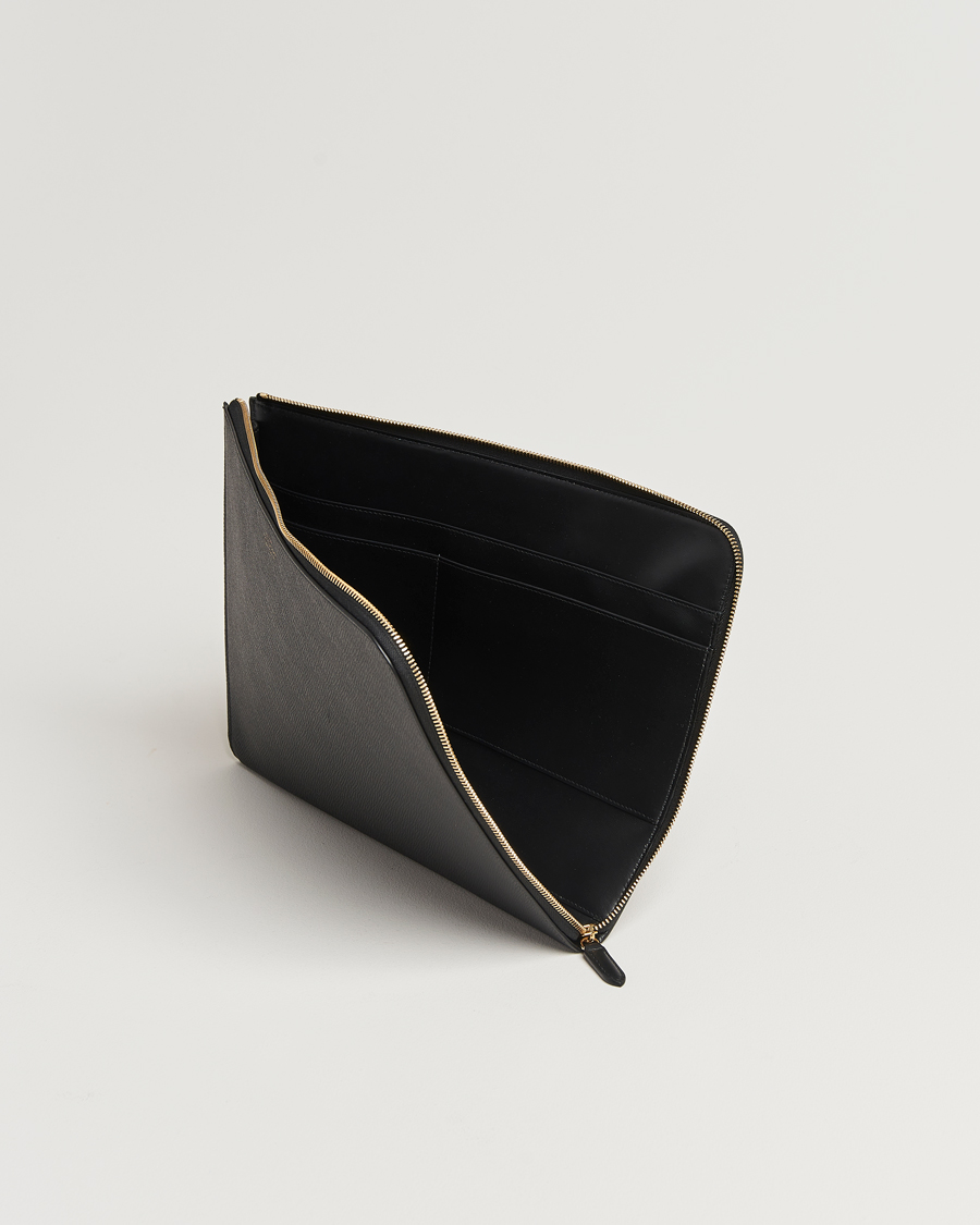 Herre | Vesker | Smythson | Panama Small Laptop Case Black