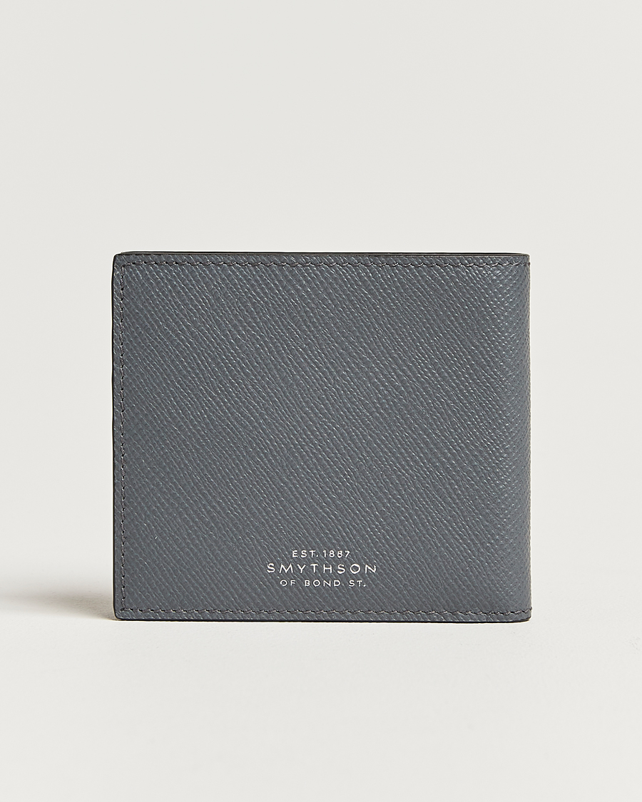 Herre | Smythson Ludlow 6 Card Wallet Storm Grey | Smythson | Ludlow 6 Card Wallet Storm Grey