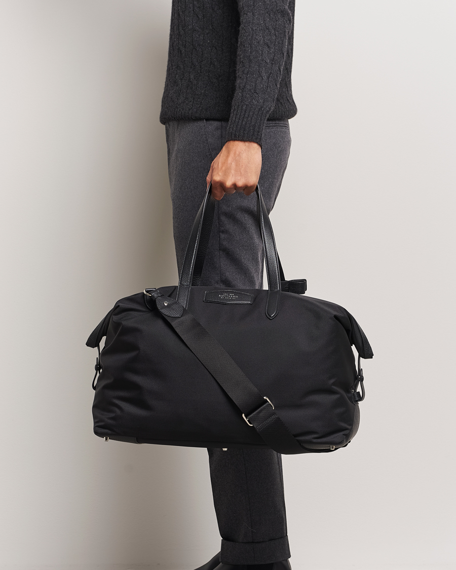 Herre | Vesker | Smythson | Canvas Norton Travel Bag Black