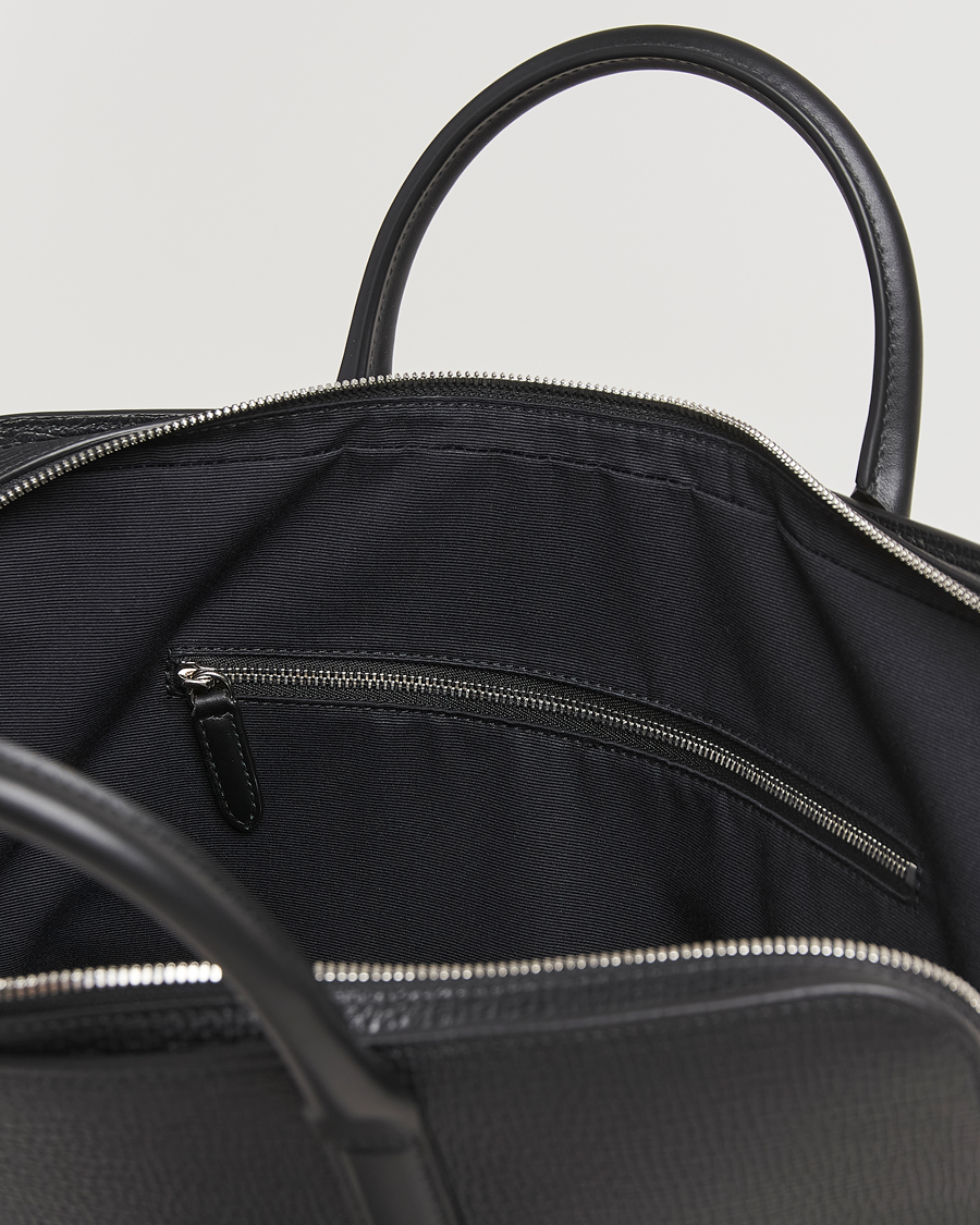 Herre | Vesker | Smythson | Ludlow Ultra Slim Brefcase With Zip Front Black