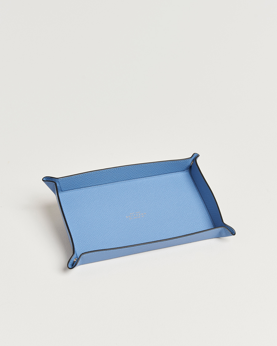 Herre | Til hjemmet | Smythson | Panama Leather Trinket Tray Blue Nile